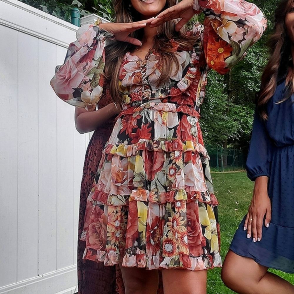 Lilly Floral Print Dress Size small
